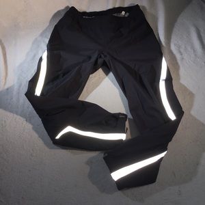 Novara Mens Black with White Accents Athletic Jogging Pants